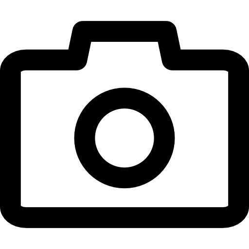 Minimalist Black Camera Icon