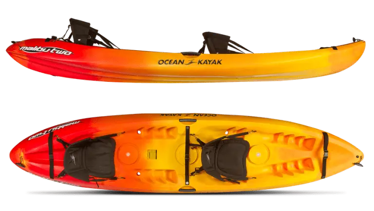 Red and Yellow Kayak Illustration