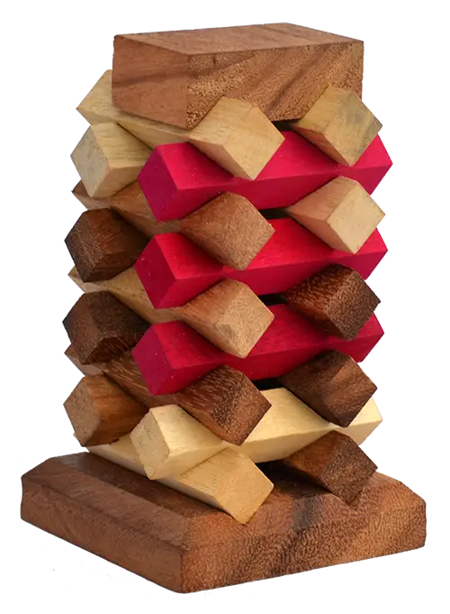 Wooden Stacked Puzzle Toy