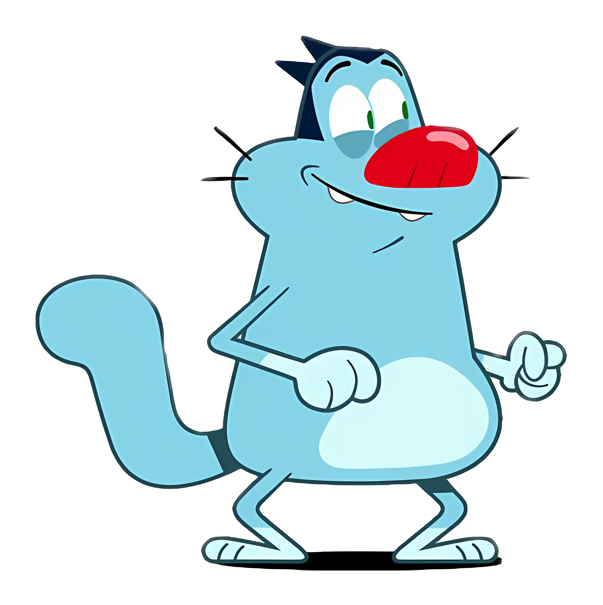 Blue Cartoon Cat