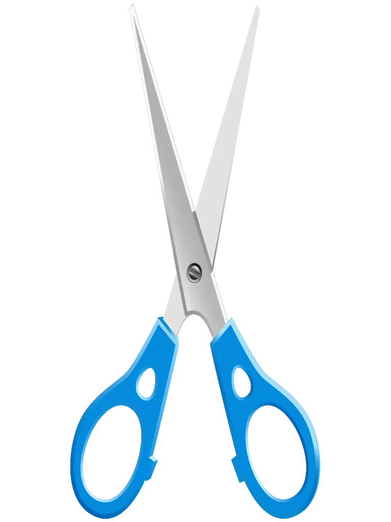 Blue Handled Scissors for Craft or Office Use