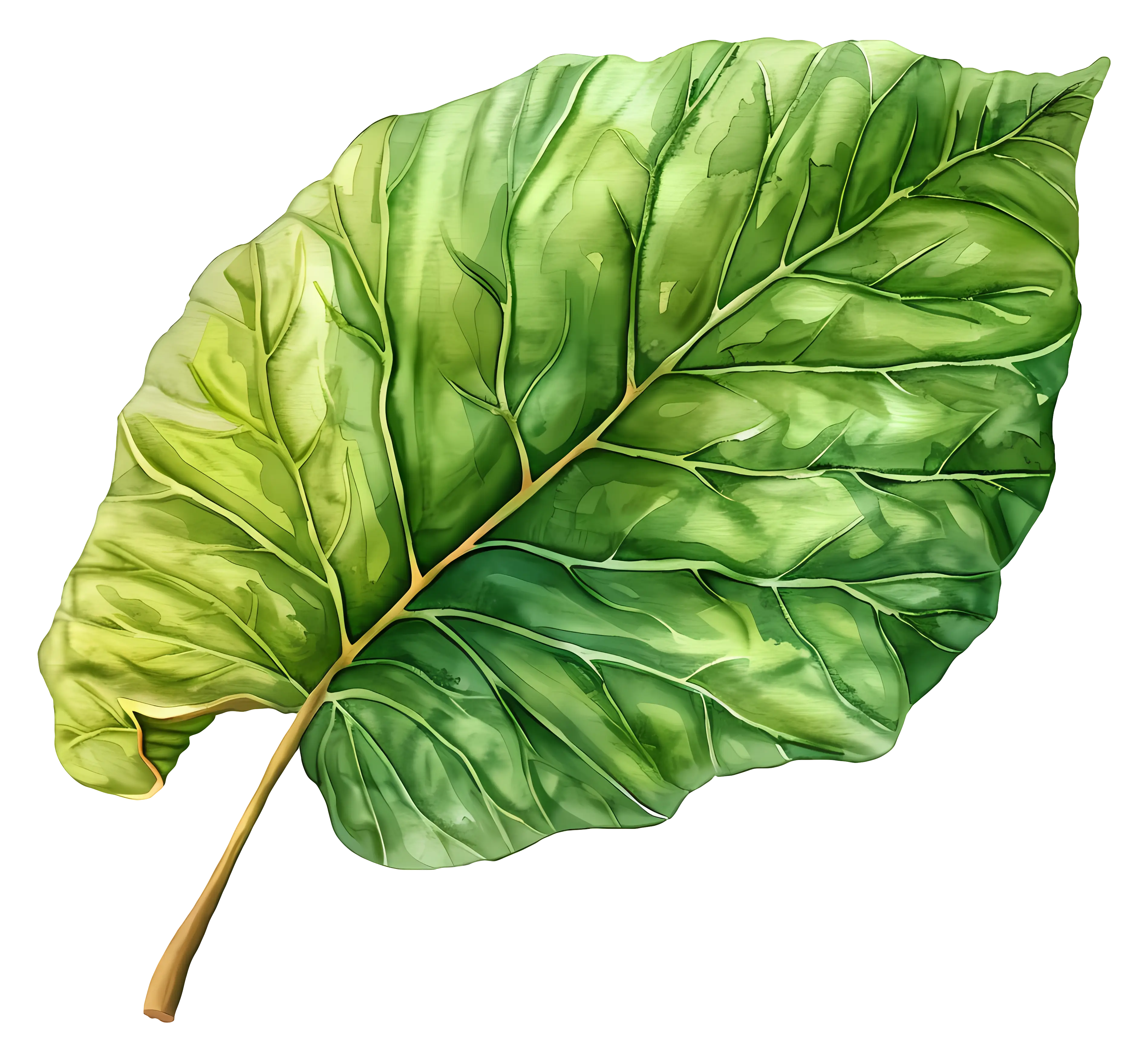 Large Green Leaf Illustration