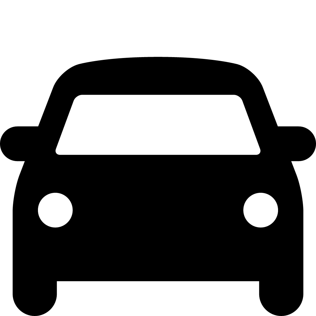 Minimalistic Black Car Icon Illustration