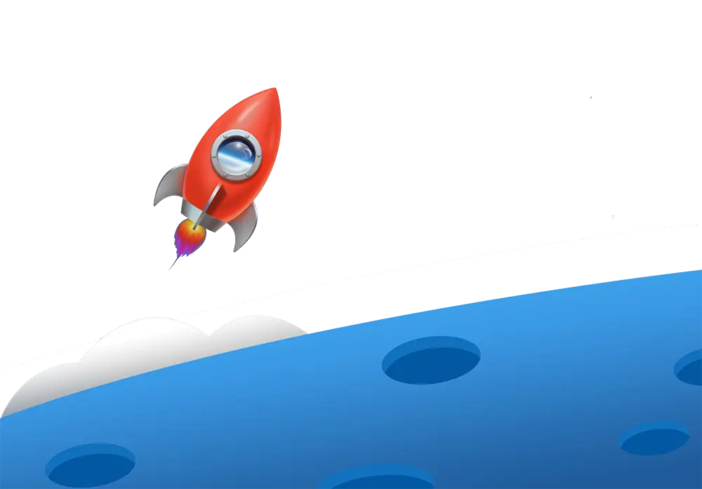 Rocket Launching to Moon