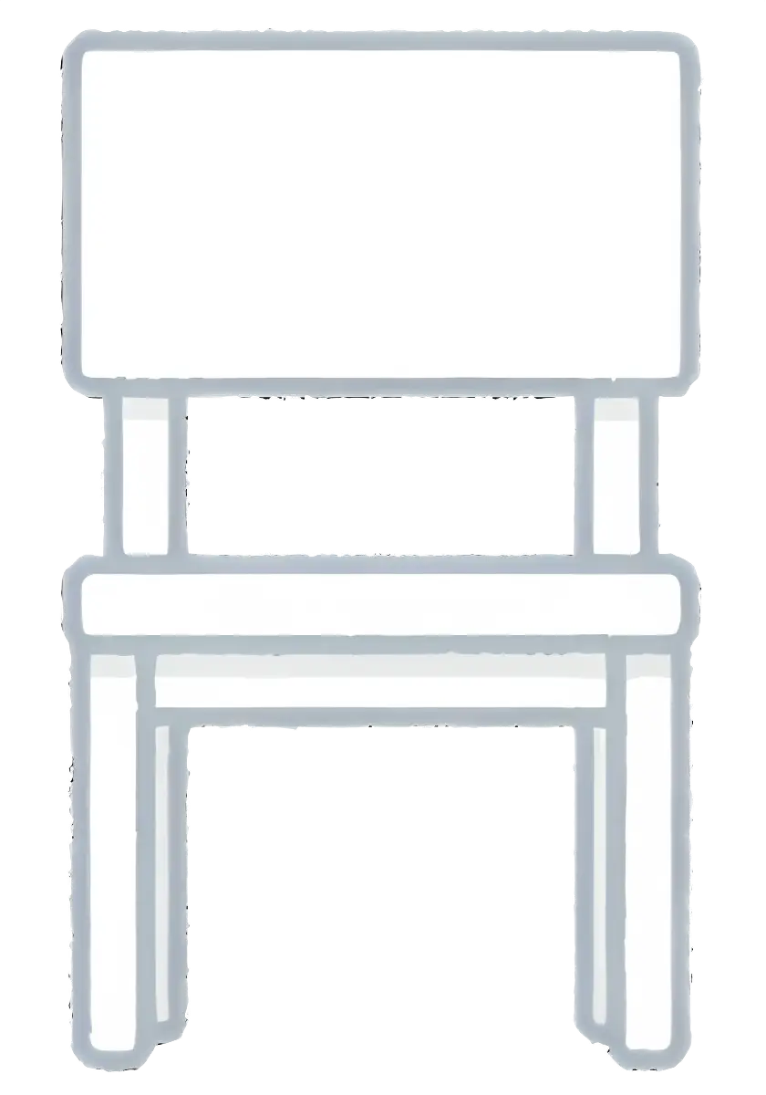 Simple White Chair