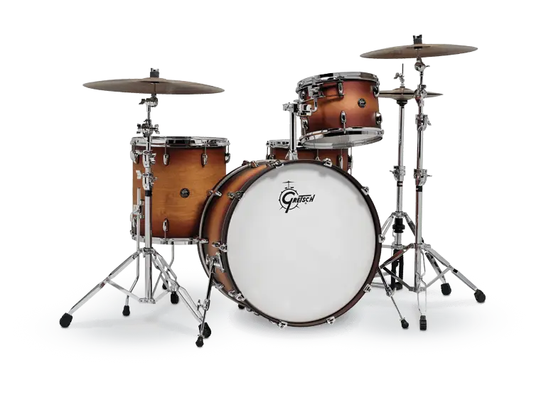 Classic Wooden Drum Set with Cymbals