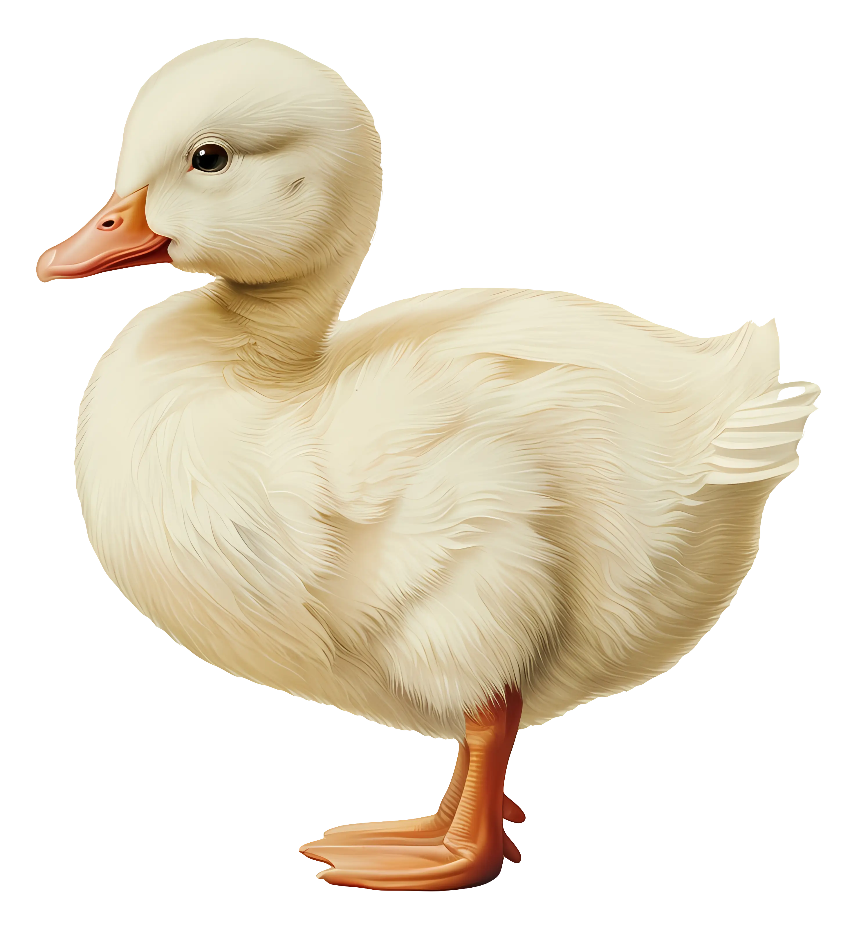 White Duckling Illustration