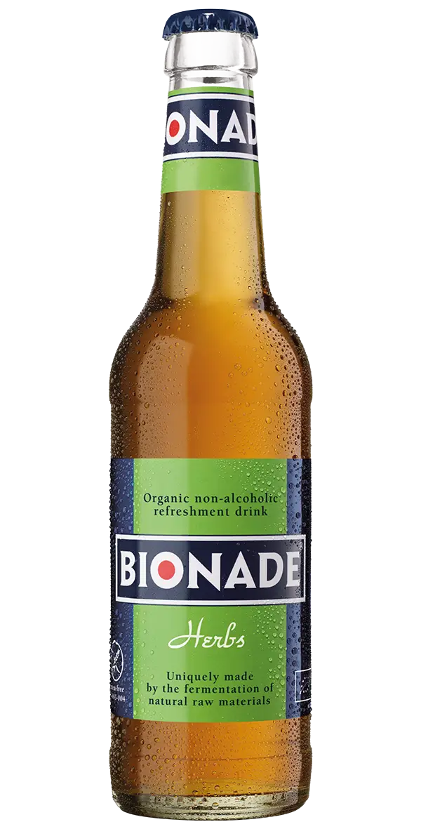 Bionade Herbs Organic Drink in Glass Bottle