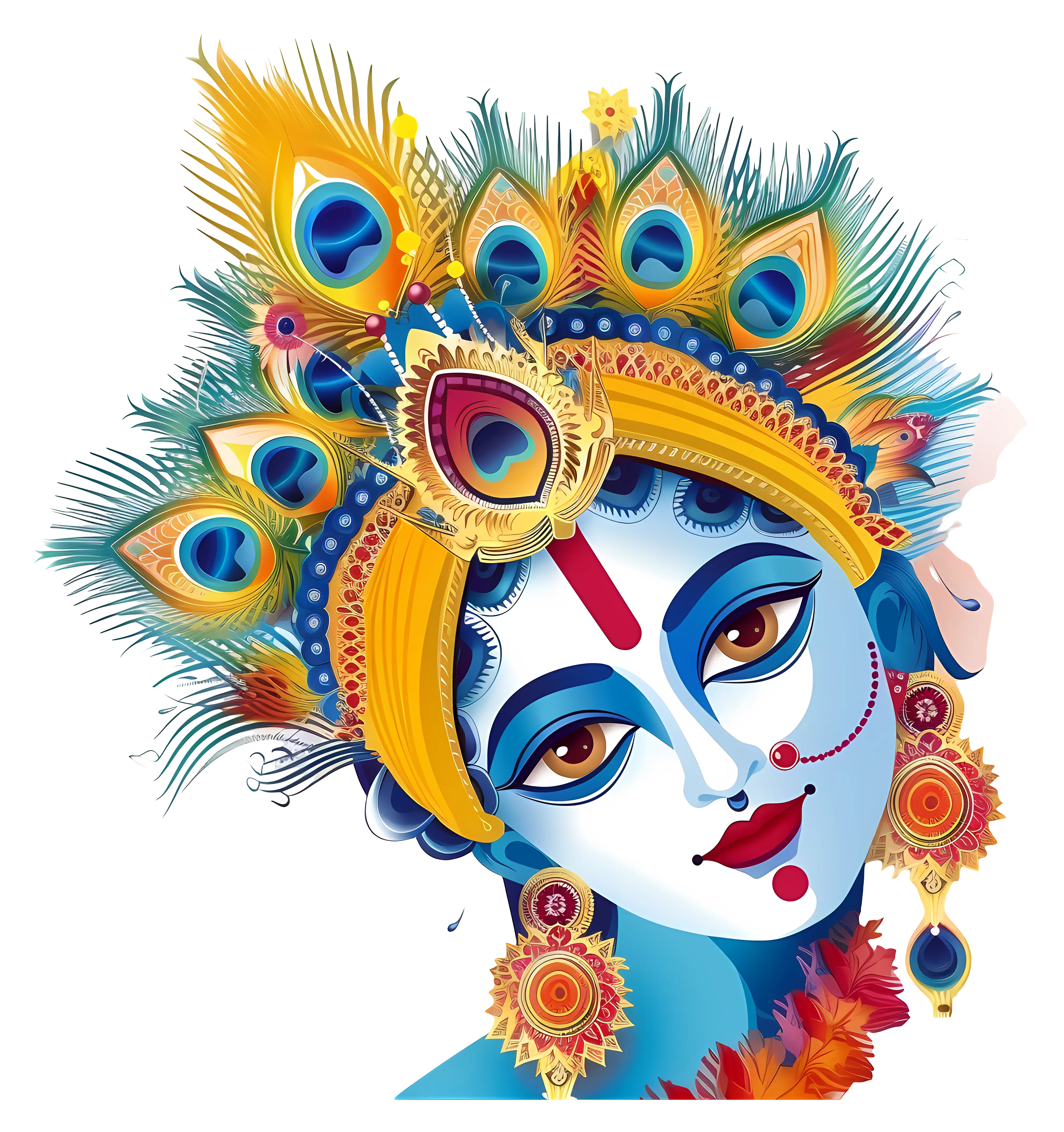 Krishna Deity Illustration