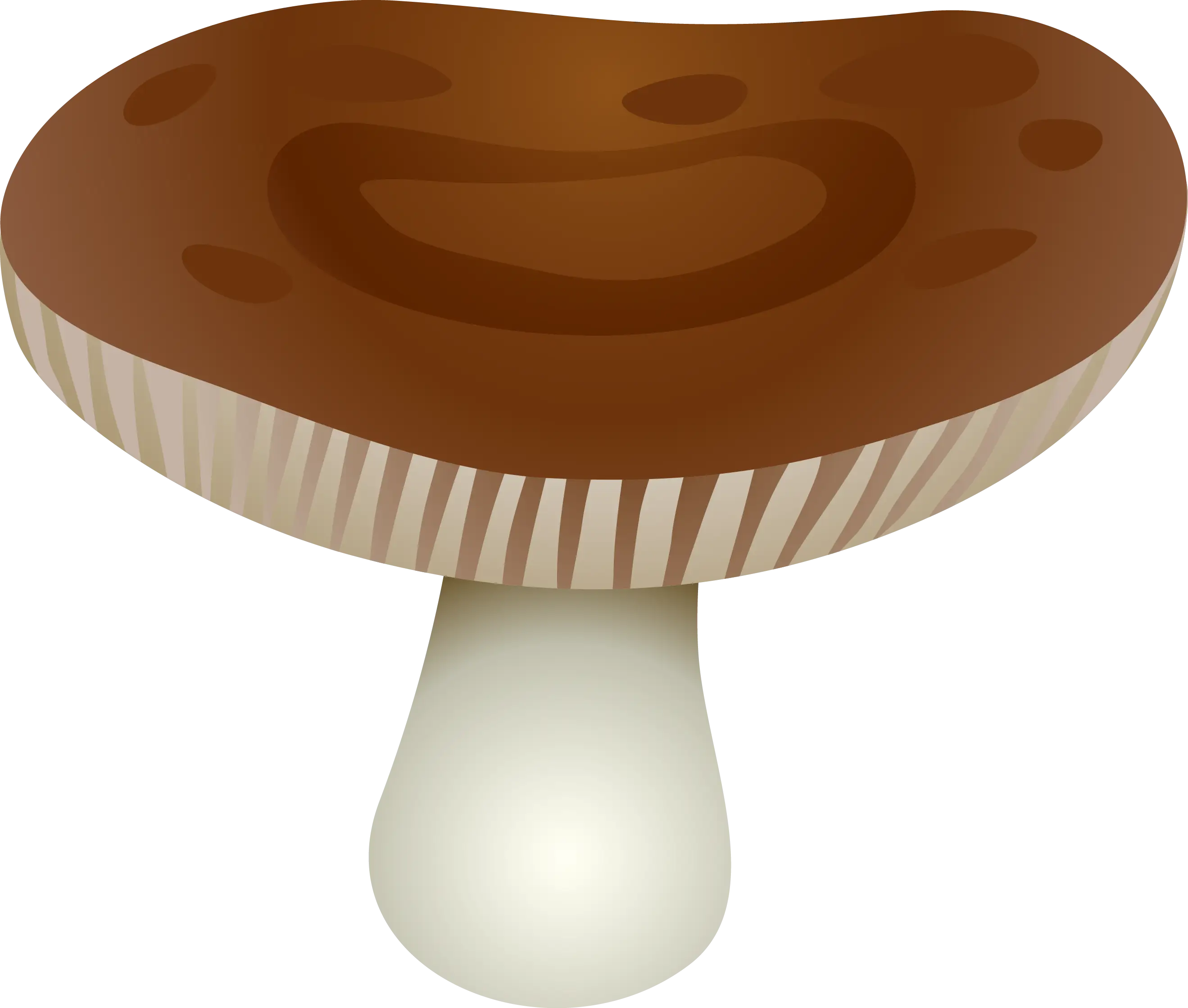 Brown Mushroom Illustration