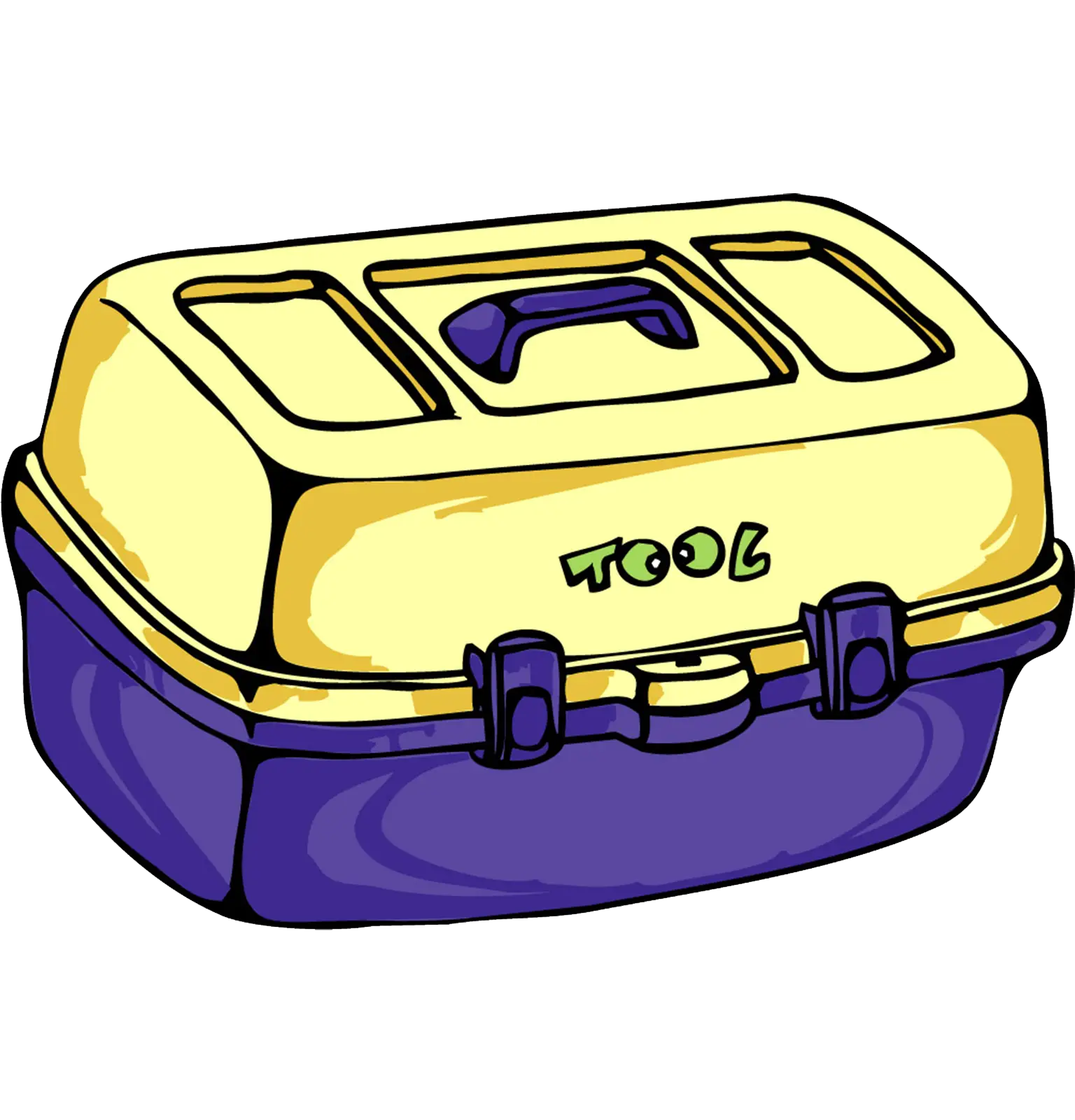 Handy Yellow and Purple Toolbox