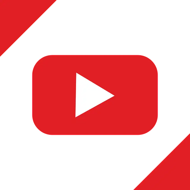 Red Play Button Logo for Media