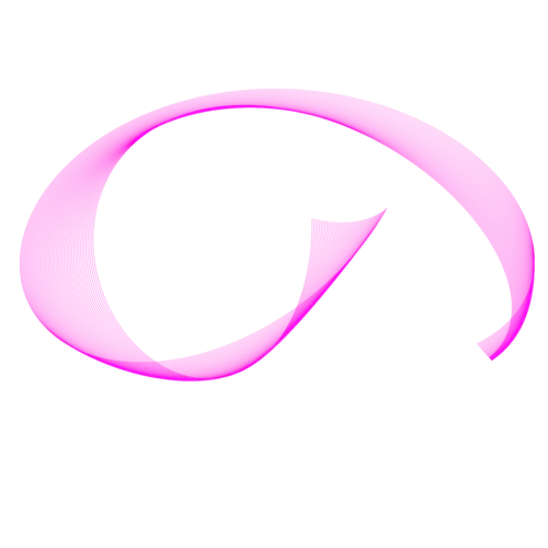 Pink Abstract Ribbon with Gradient Effect