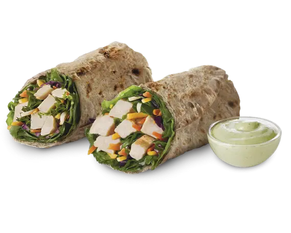 Delicious Chicken Wrap with Dip