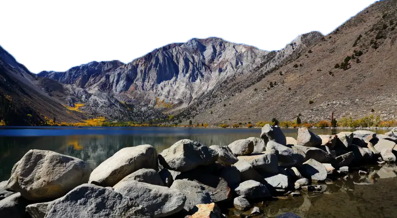 Mountain Lake with Rocky Scenery