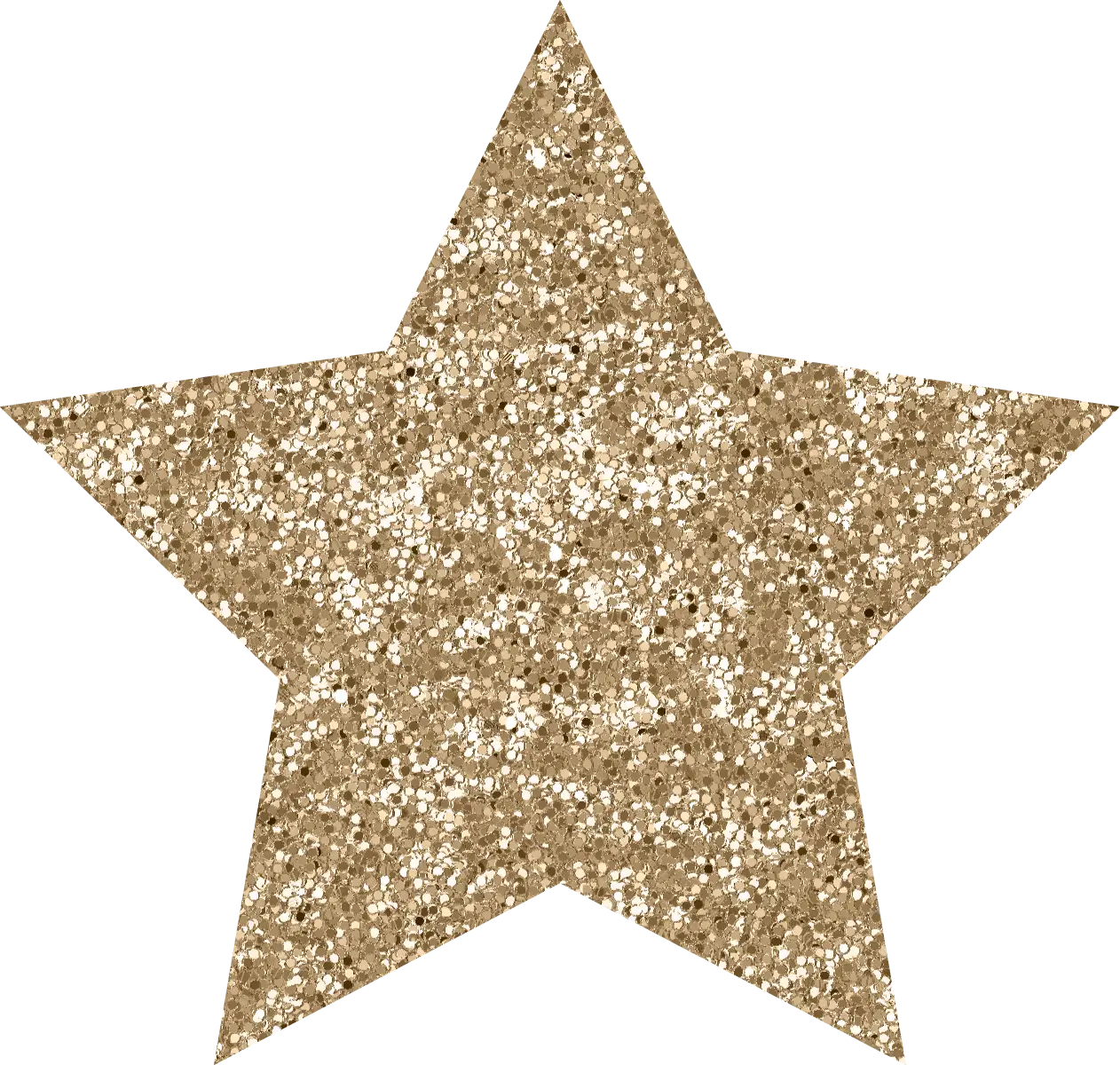 Sparkling Gold Star Decoration