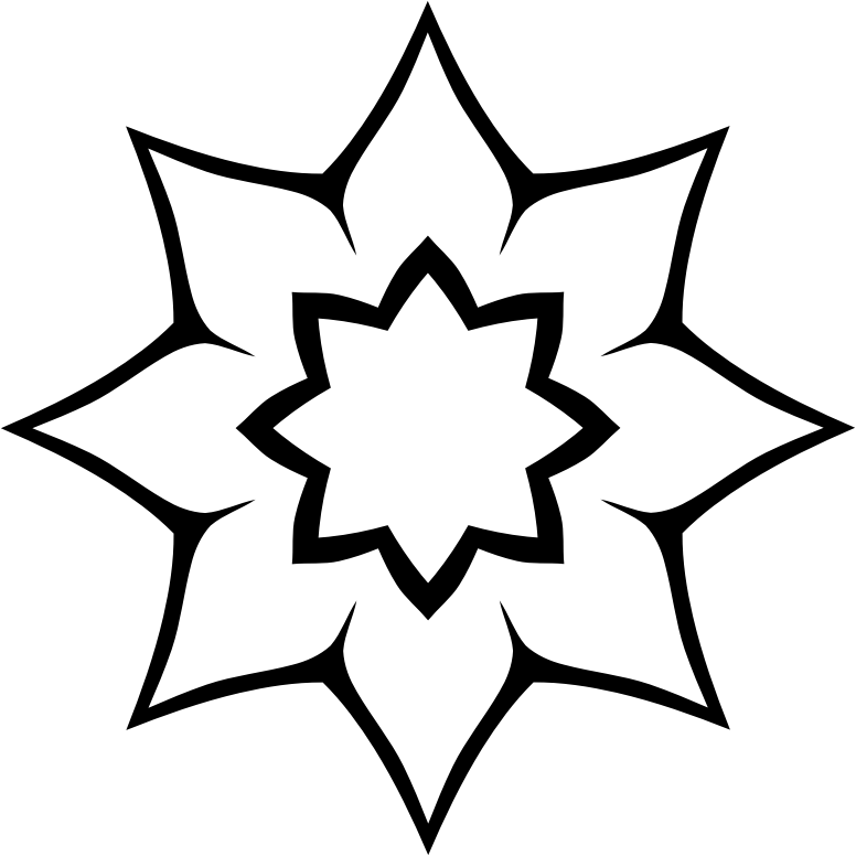 Black Ornamental Decorative Pattern
