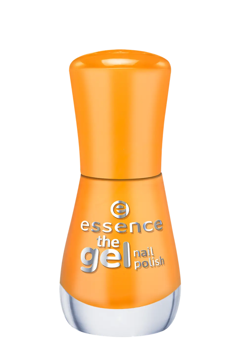 Orange Gel Nail Polish Bottle