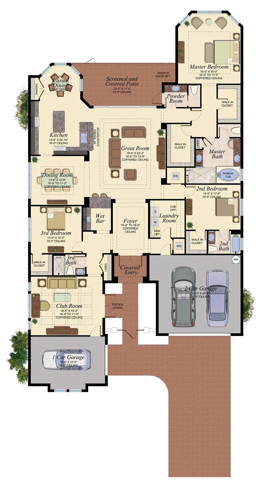 Home Floor Plan Illustration with Multiple Rooms