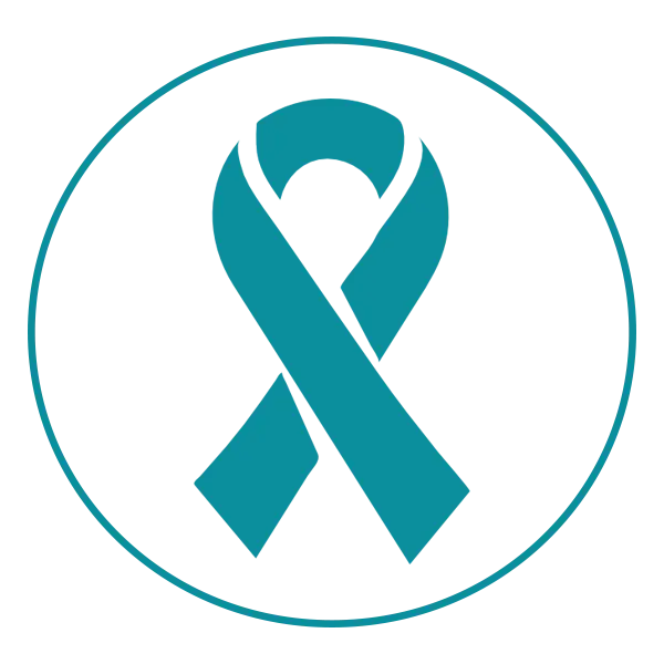 Teal Ribbon Awareness Symbol