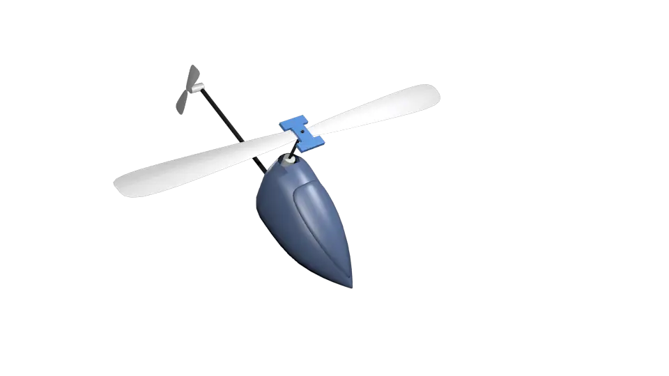 Blue Toy Helicopter