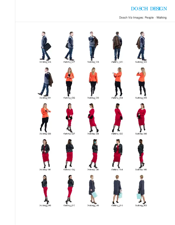 Group of Walking People