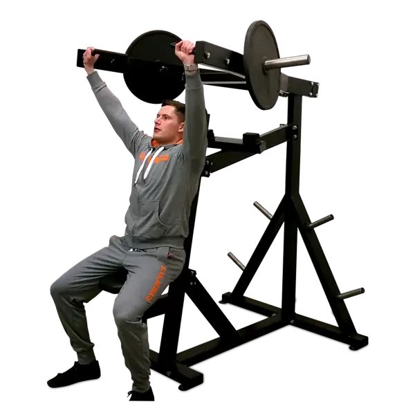 Man Using Exercise Machine