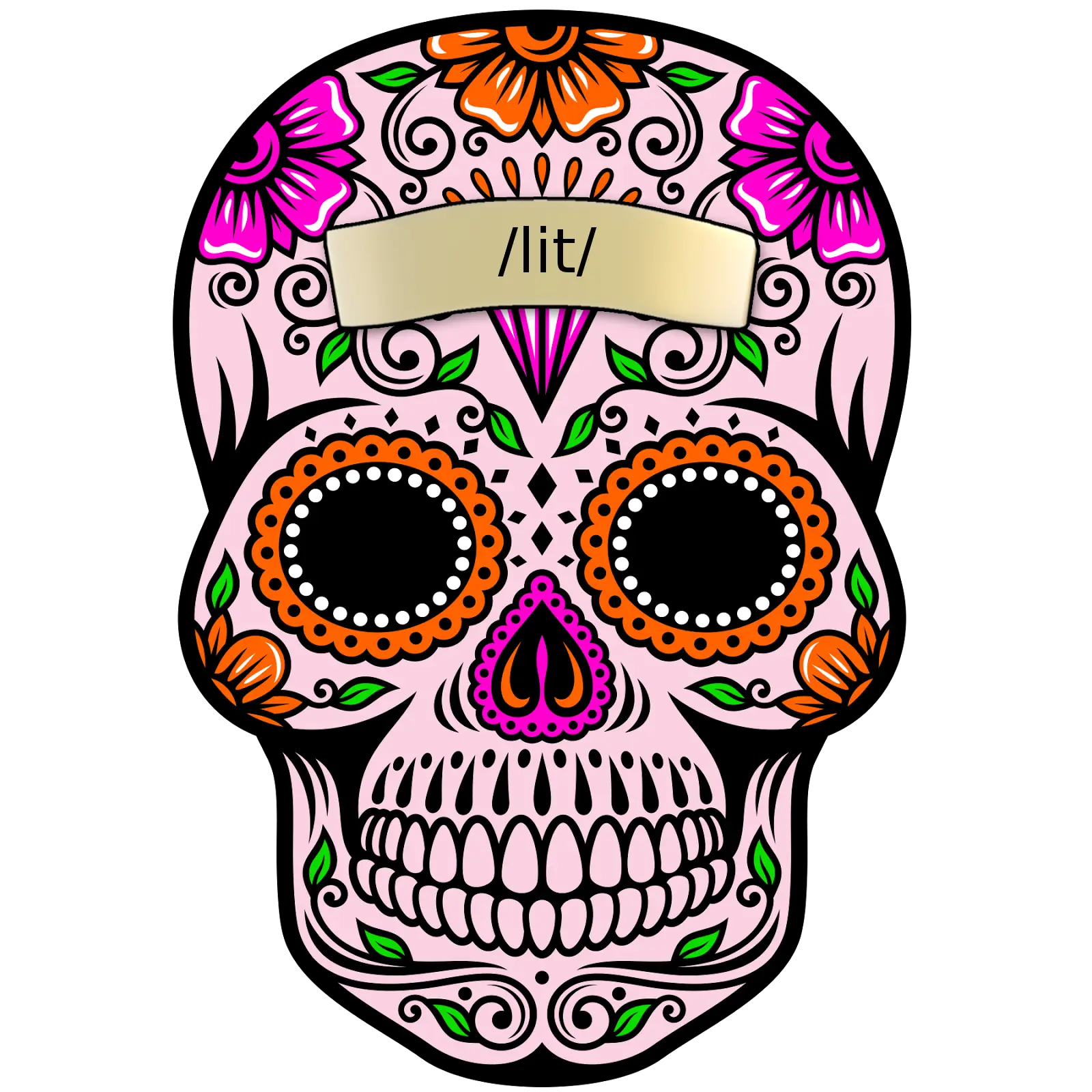 Colorful Decorative Skull for Day of the Dead