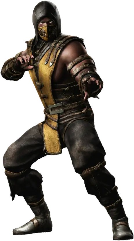 Fighting Character in Hooded Outfit