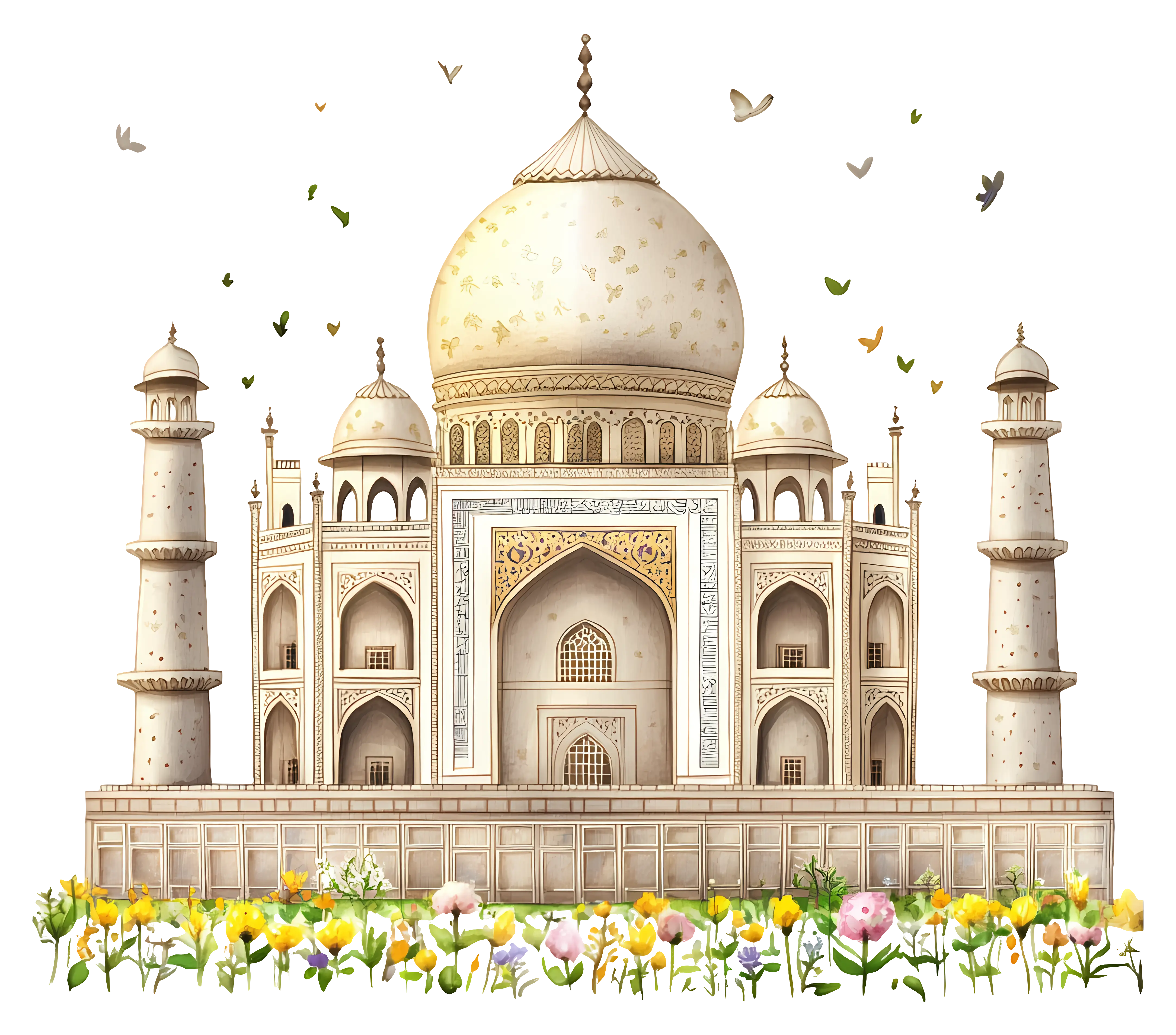 Illustration of the Taj Mahal
