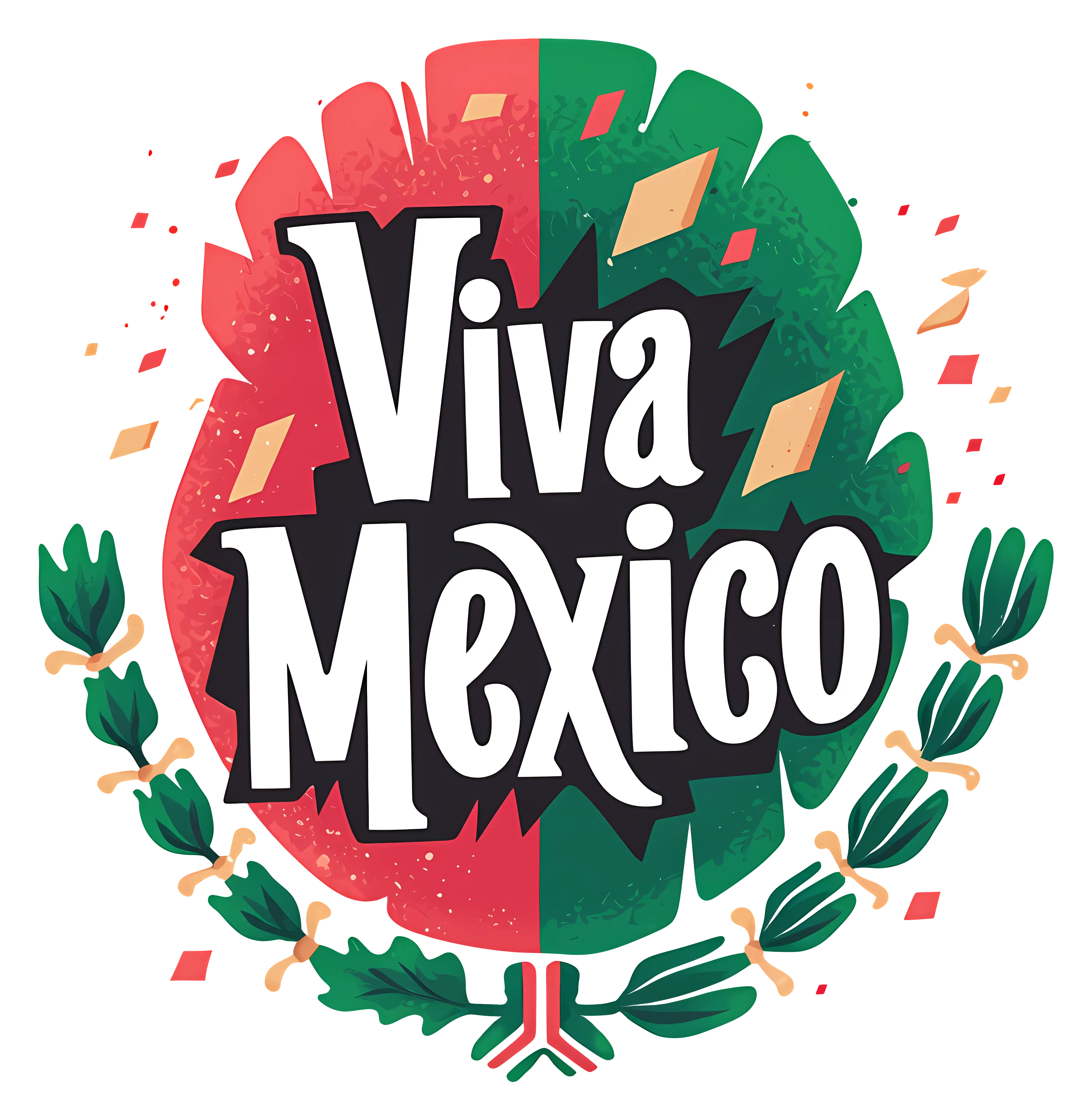 Viva Mexico Celebration Flag