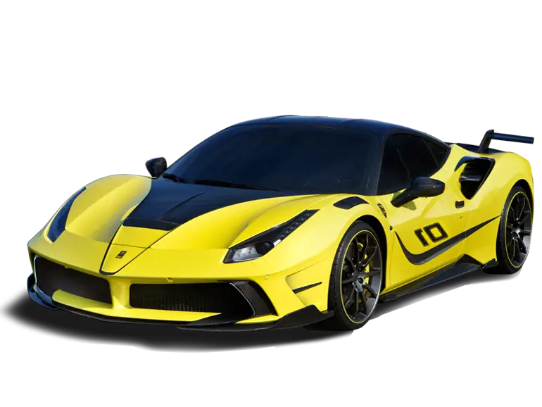 Yellow Luxury Sports Car