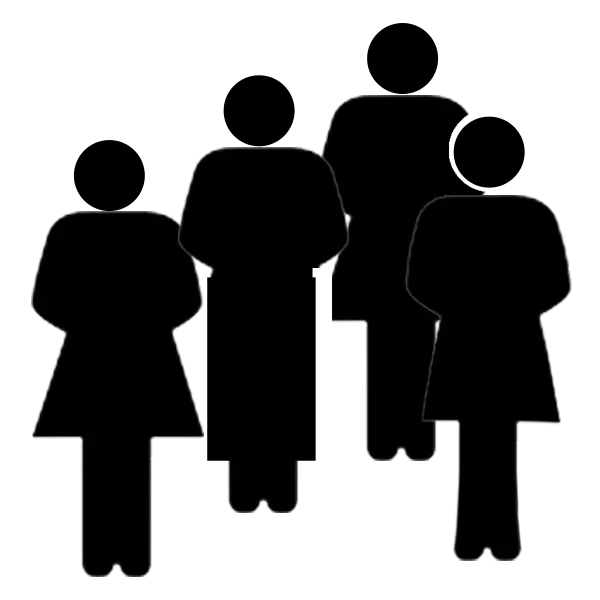 Silhouette Group of People Representation