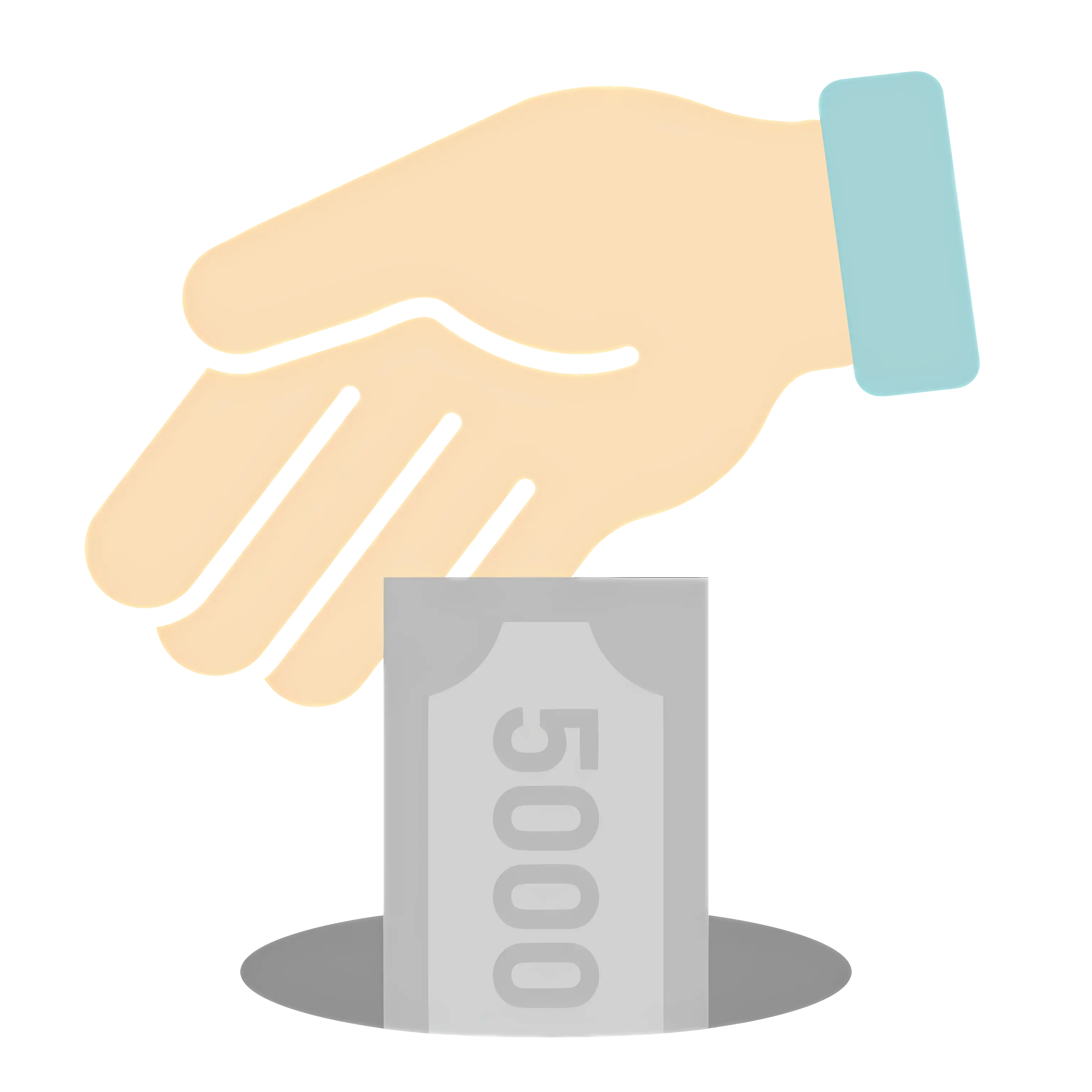 Hand Dropping Money