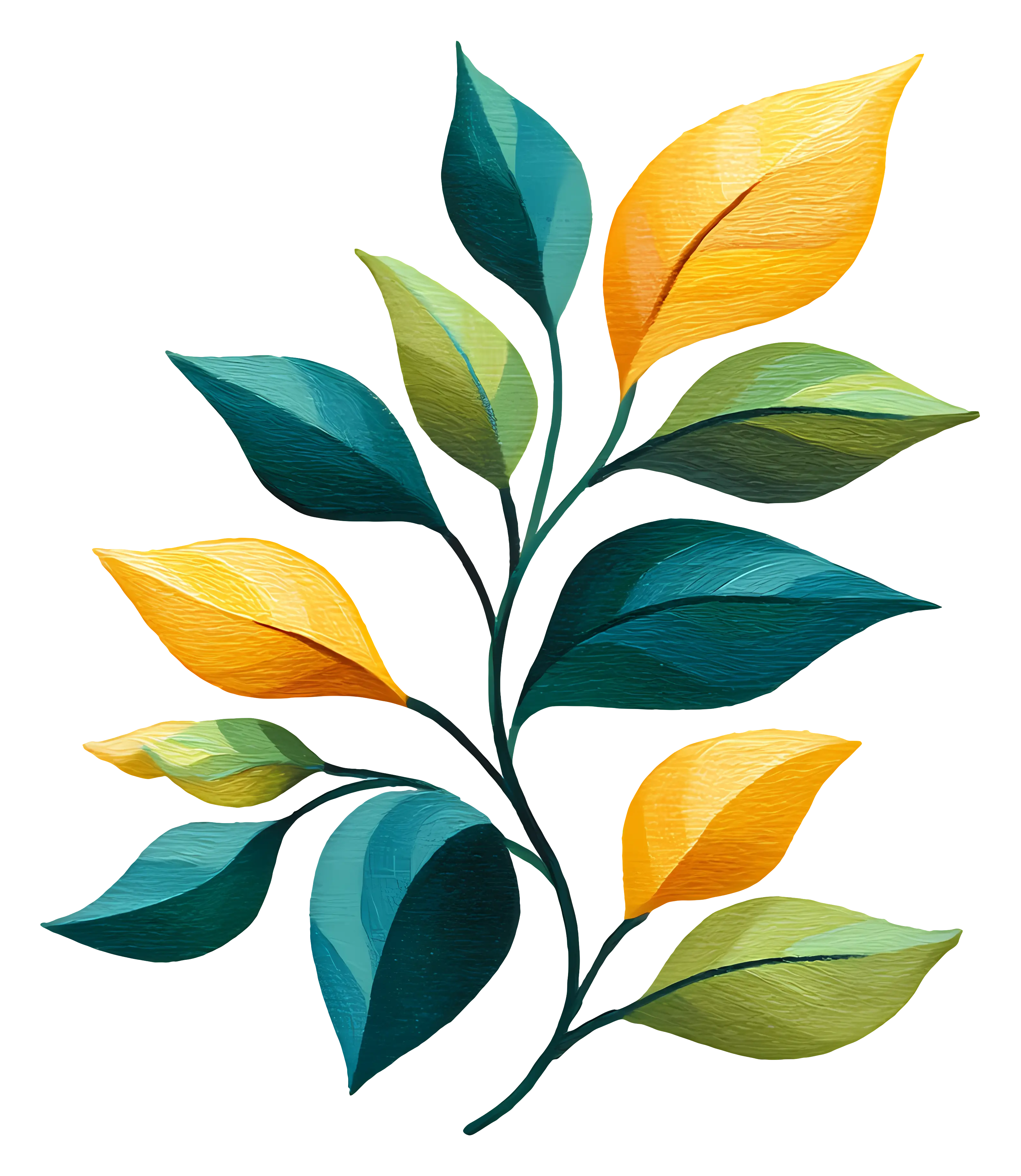 Colorful Leaves Illustration