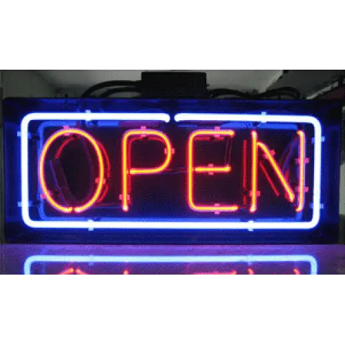 Neon Open Sign for Business