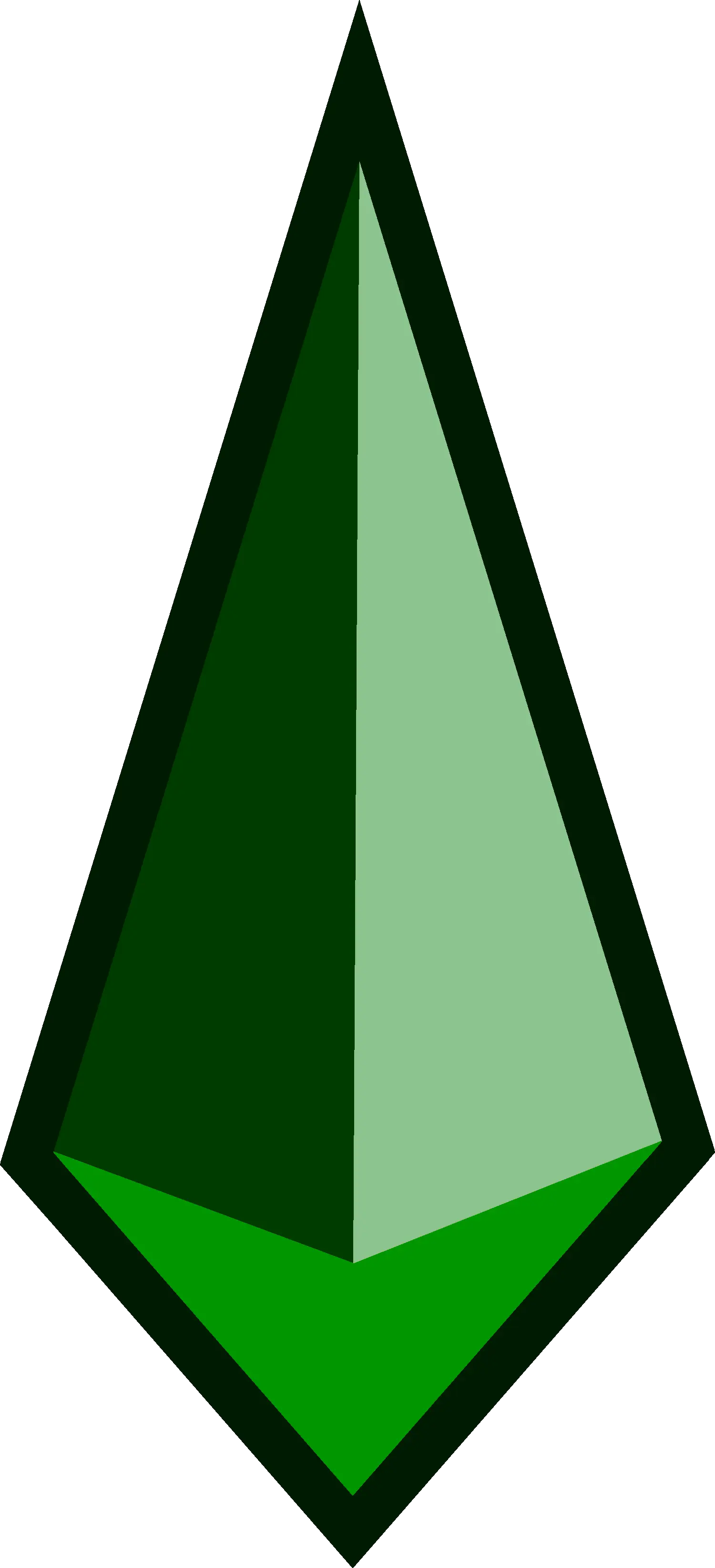 Green Diamond Shape