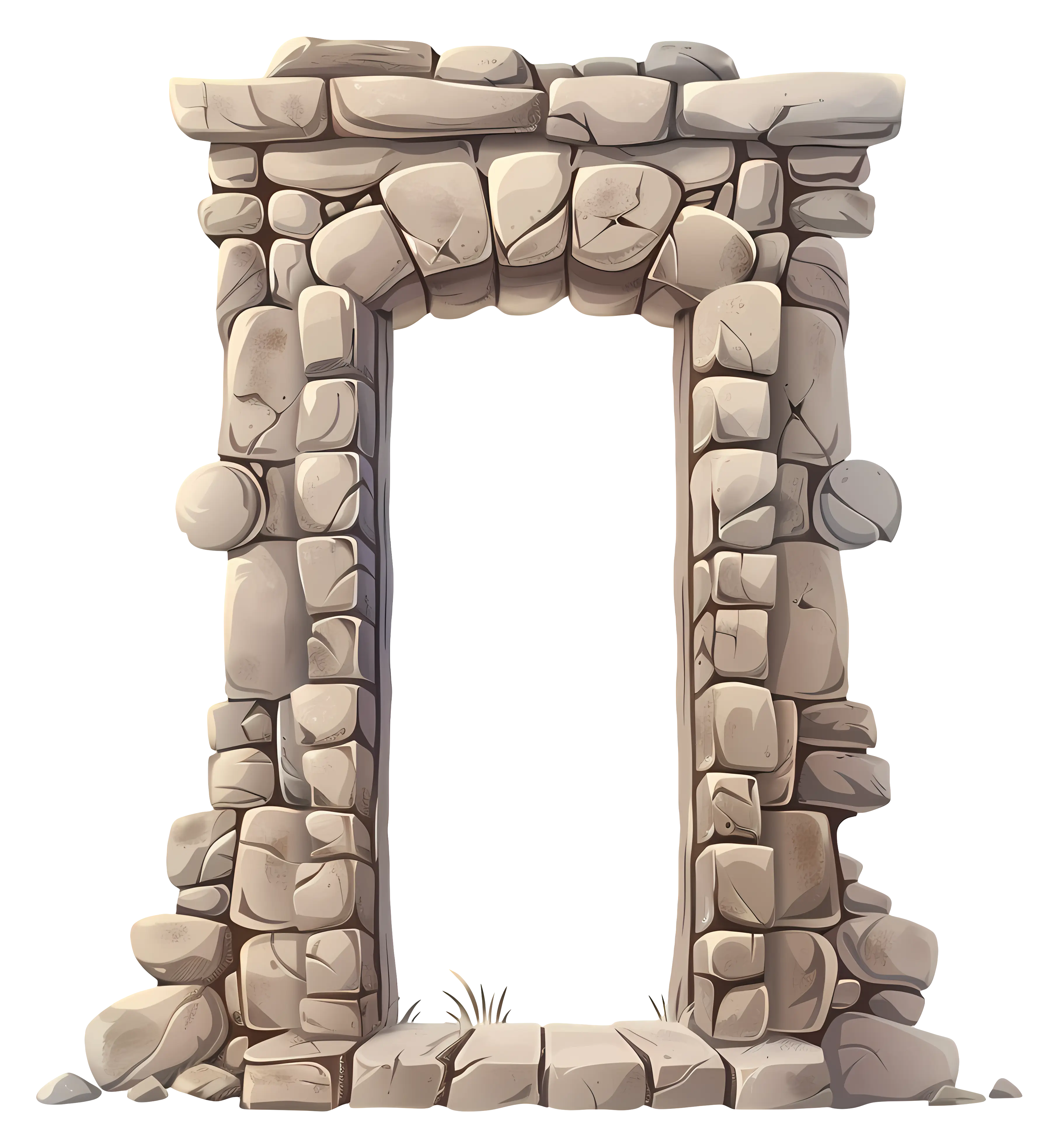Stone Archway with Ancient Design