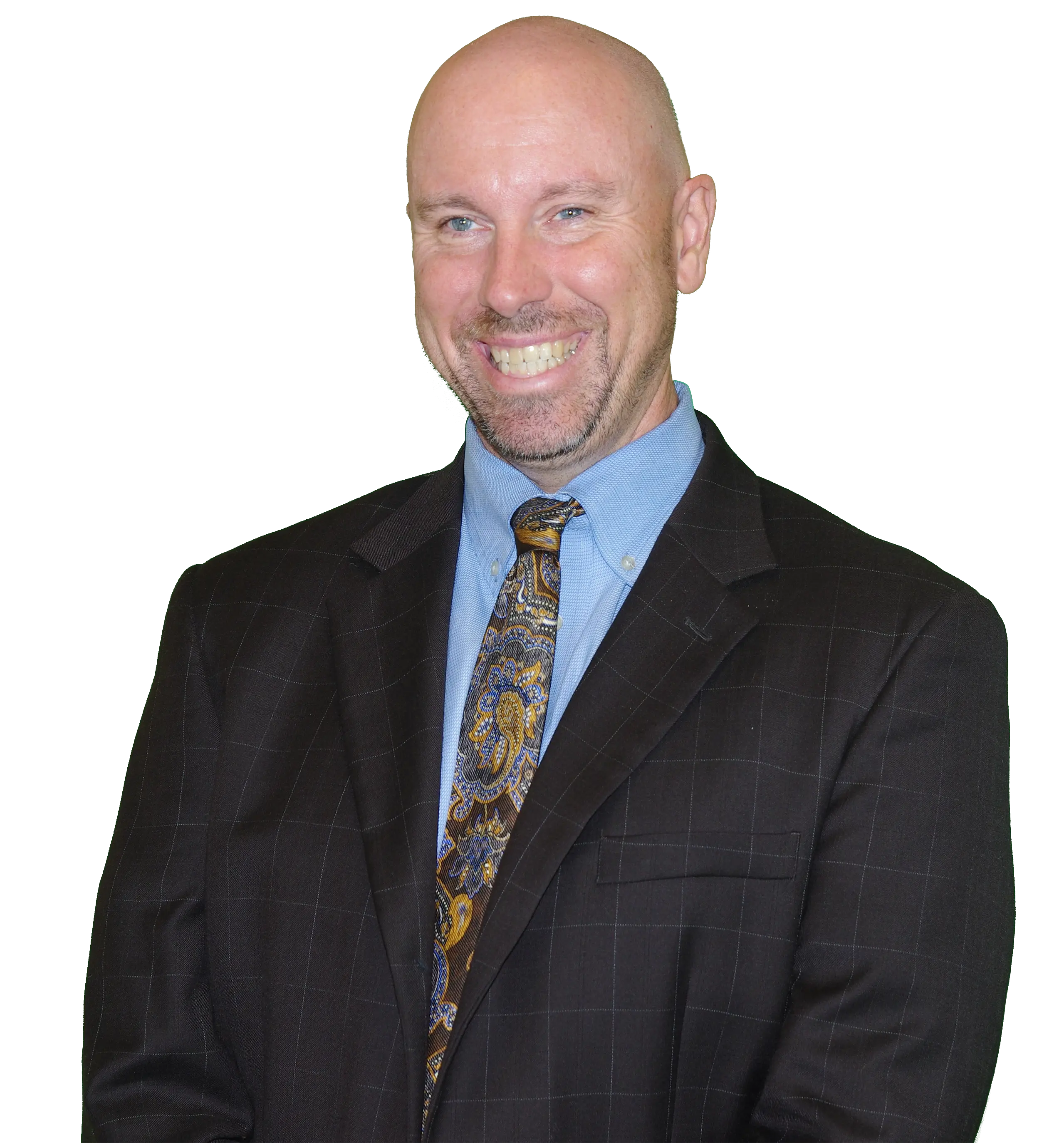 Person in Business Suit Smiling