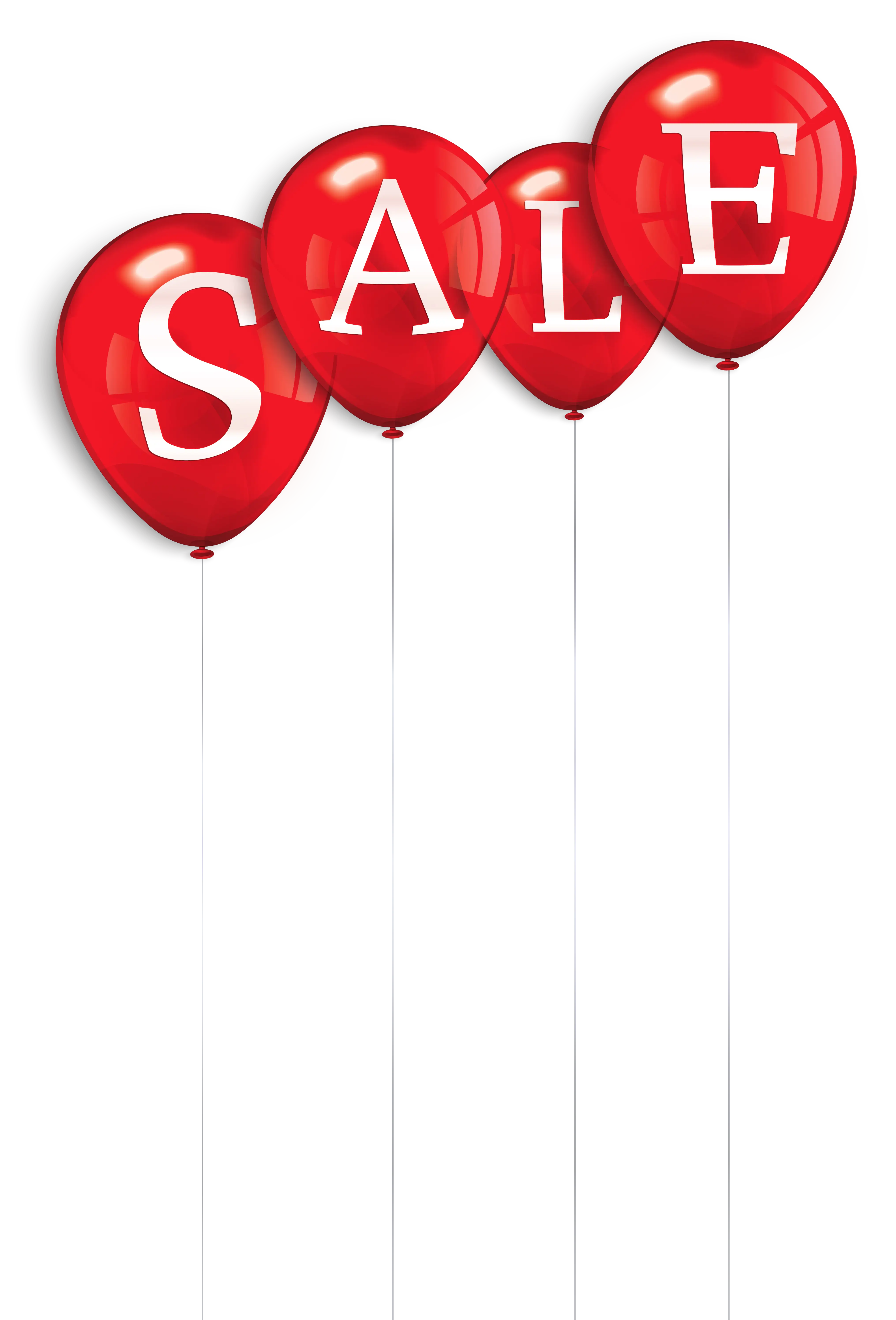 Red SALE Balloons Design for Promotions