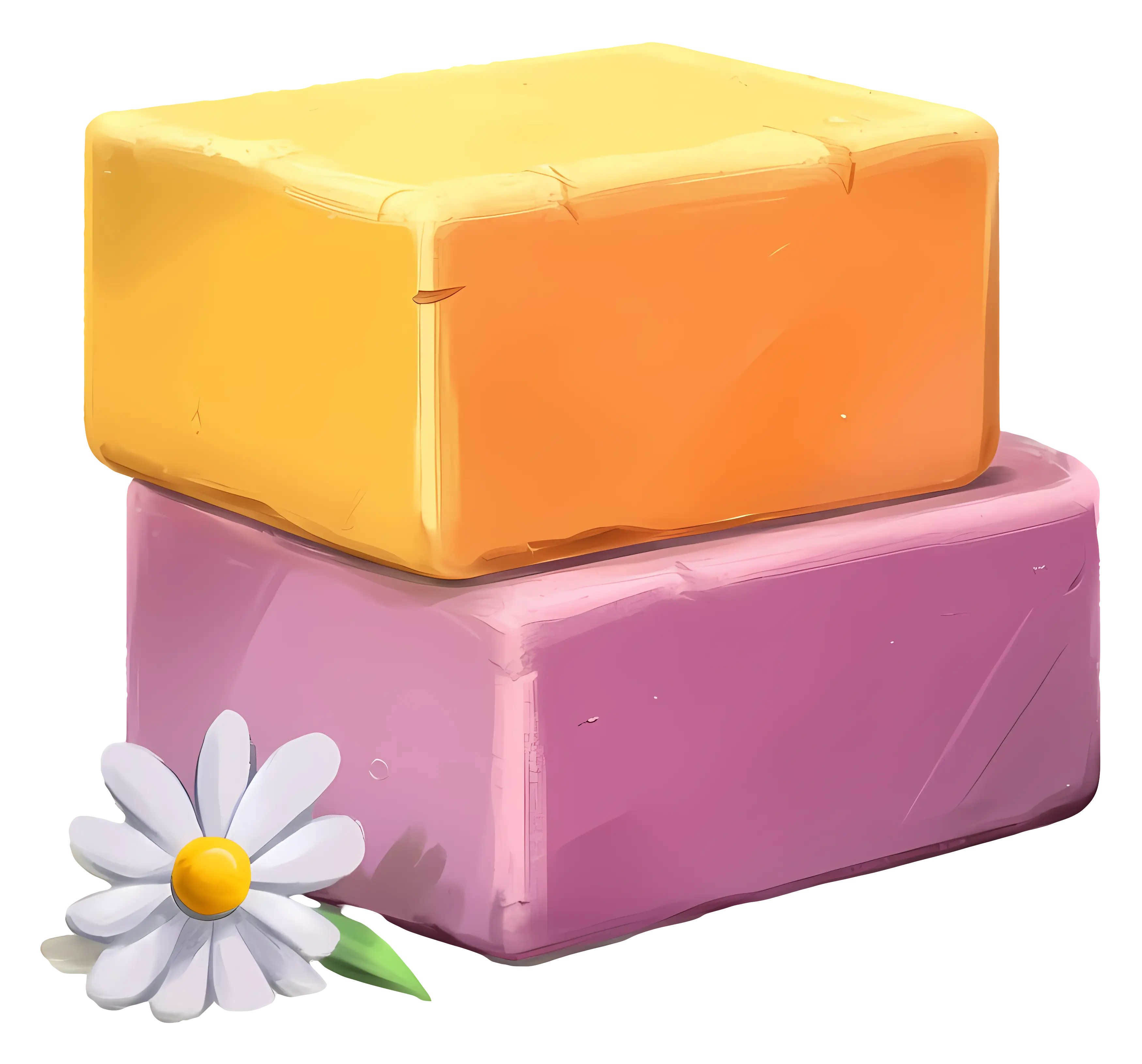 Soap Bars with Flower
