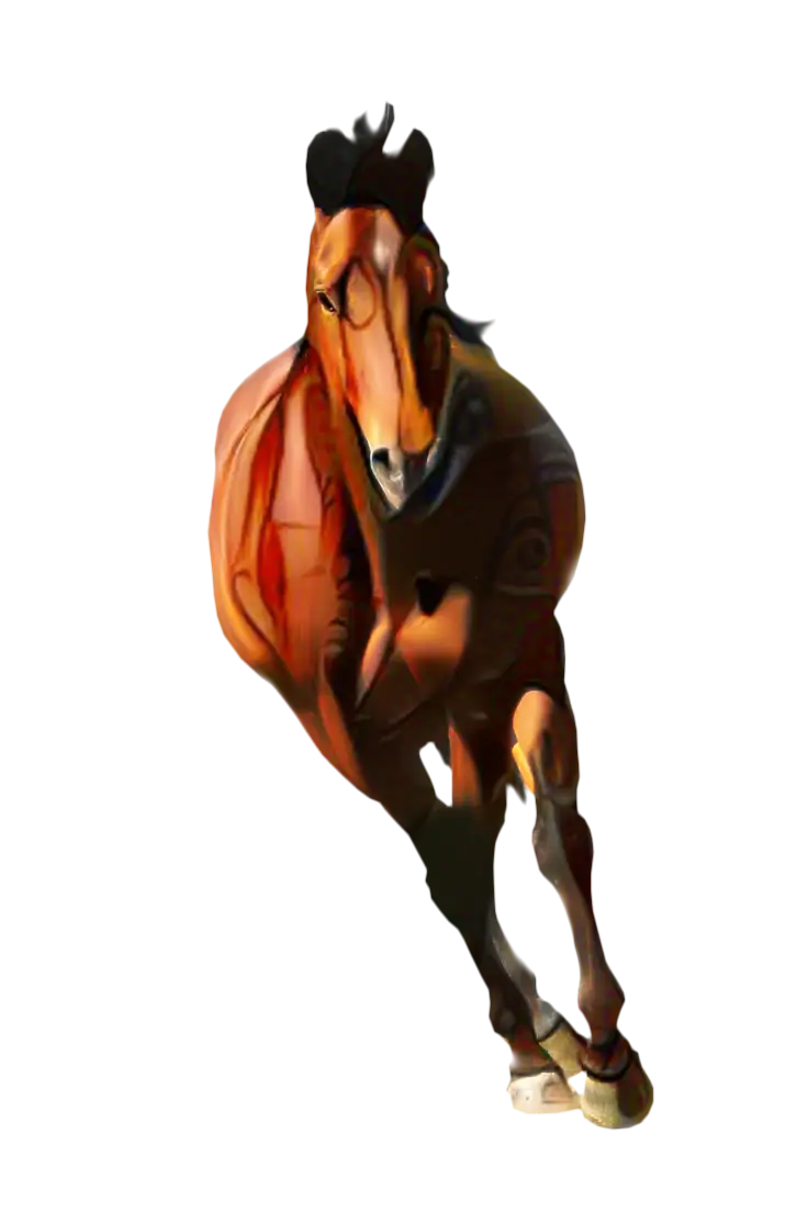 Brown Horse Running