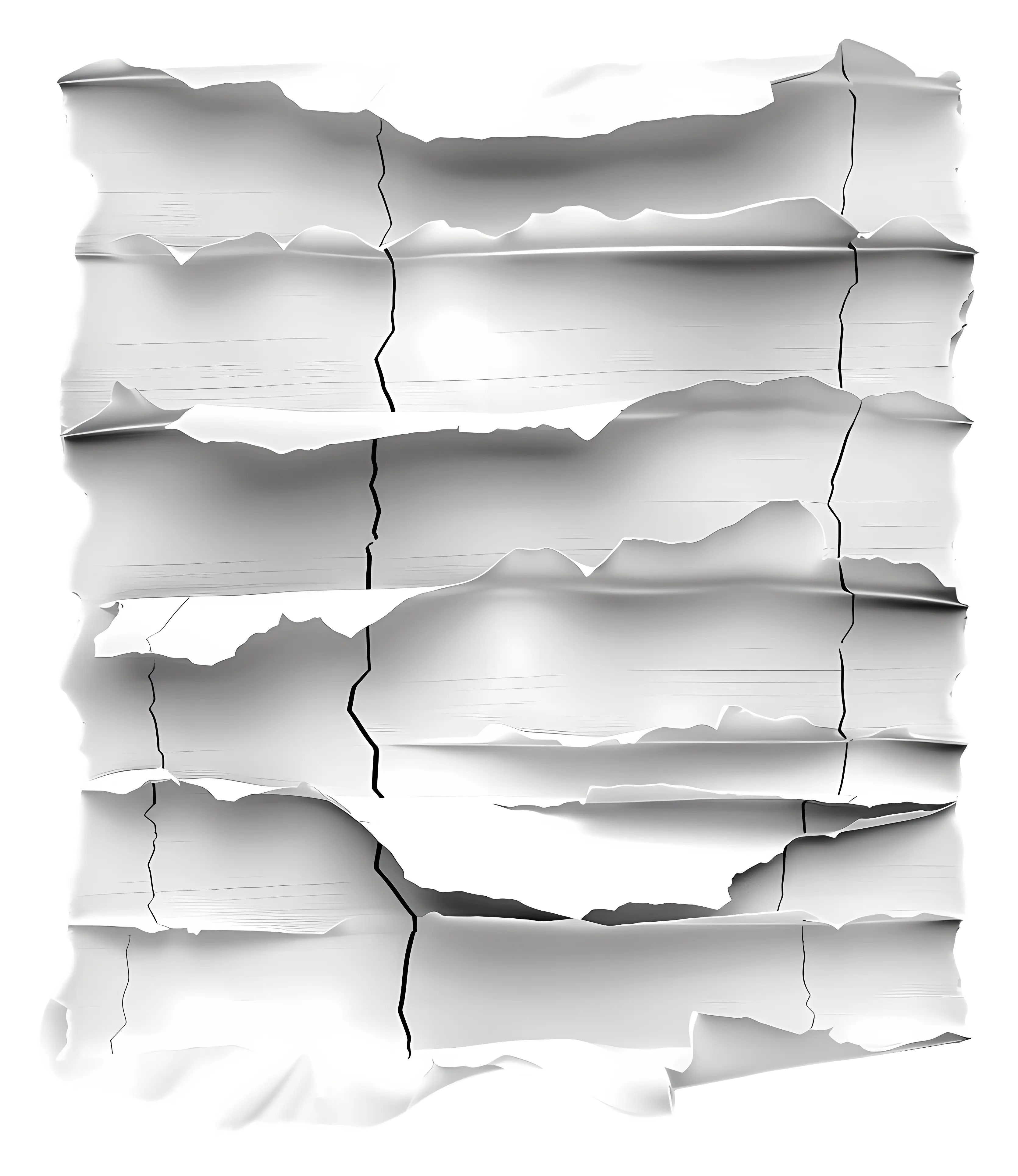 Torn Paper with Cracks