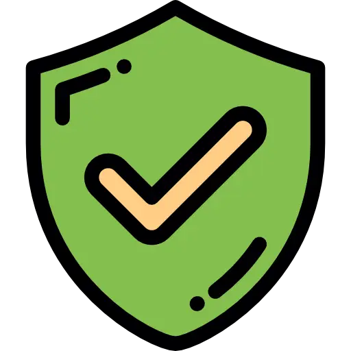 Green Shield Icon with Checkmark