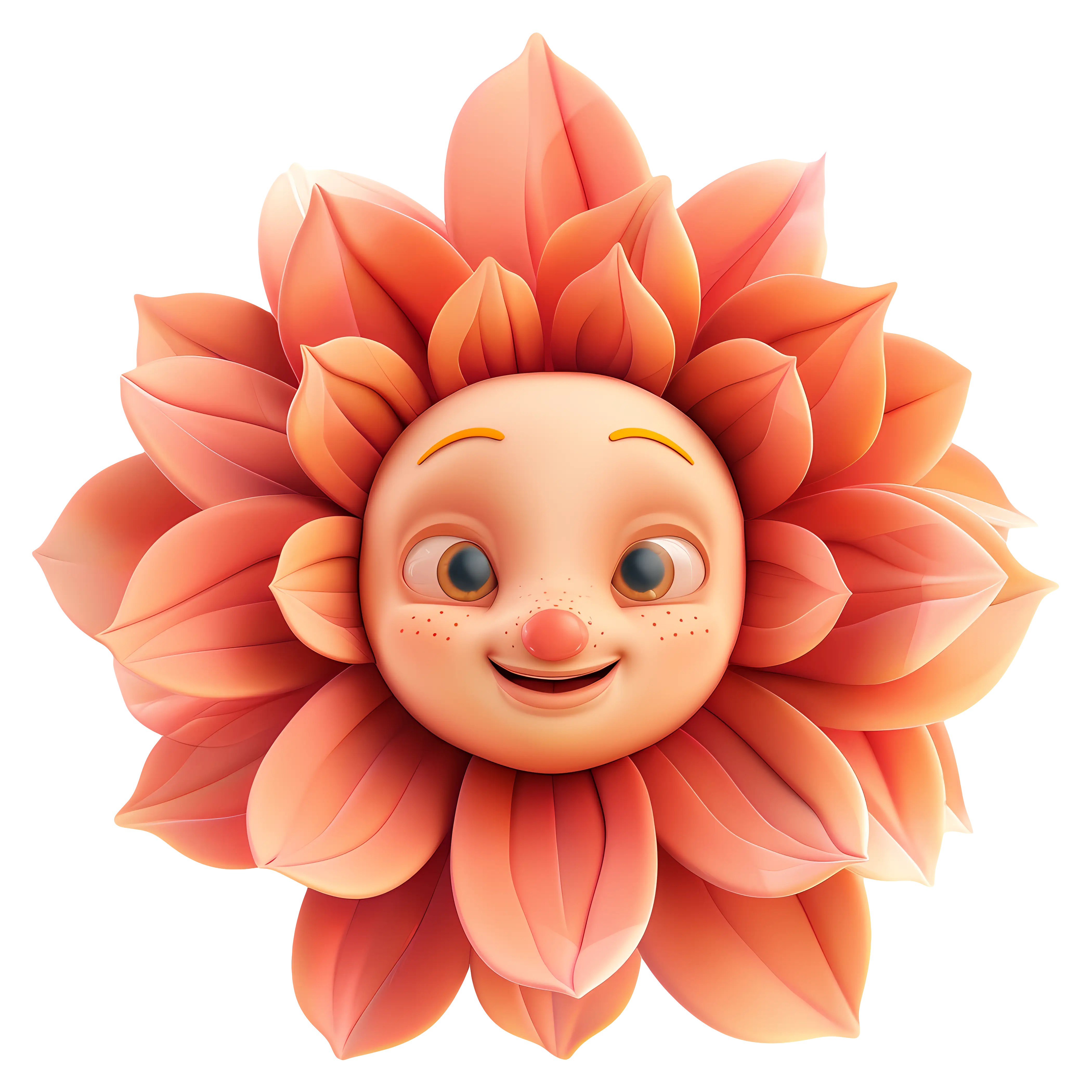 Flower with a face