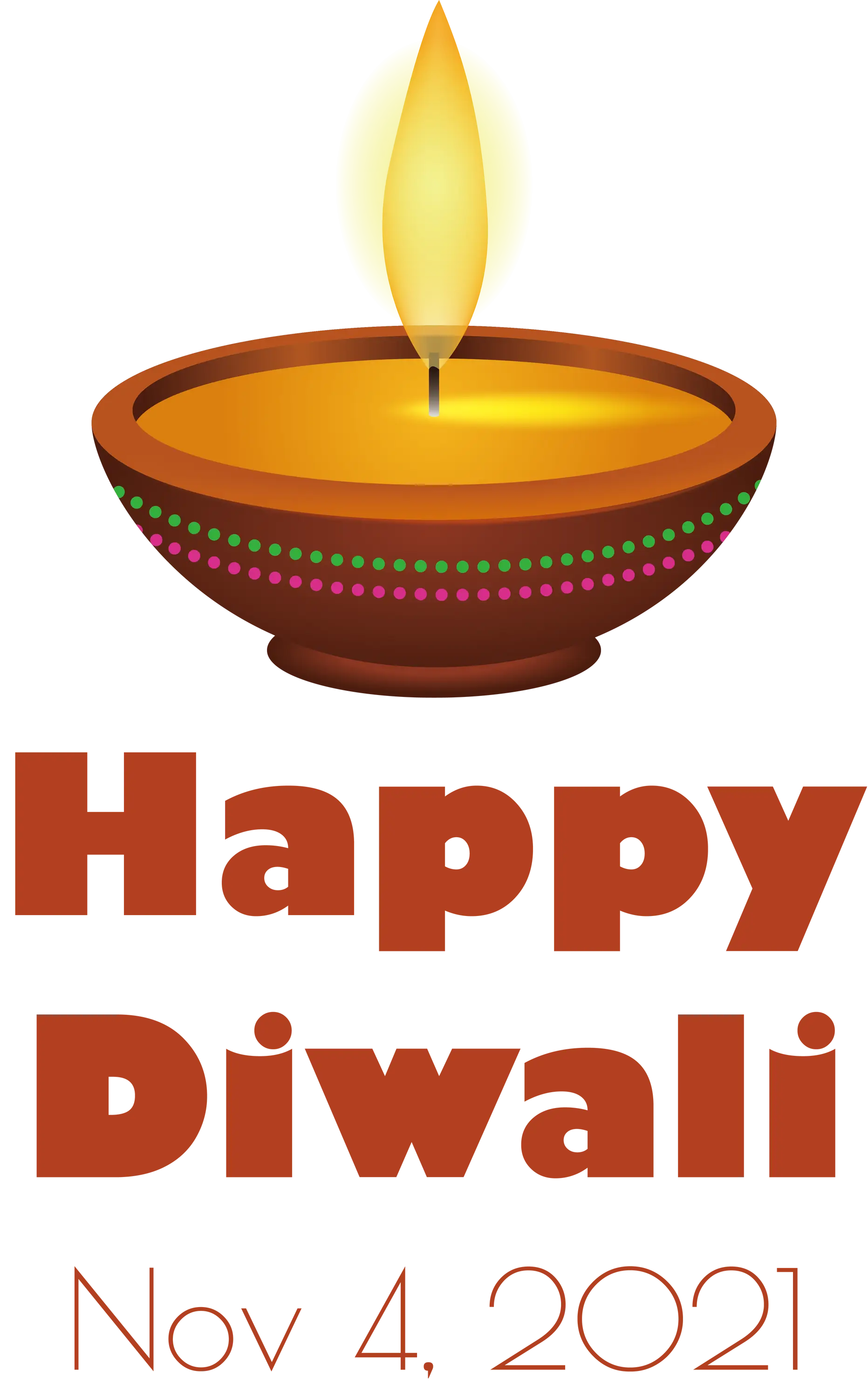 Diwali Diya Illustration with Warm Glow