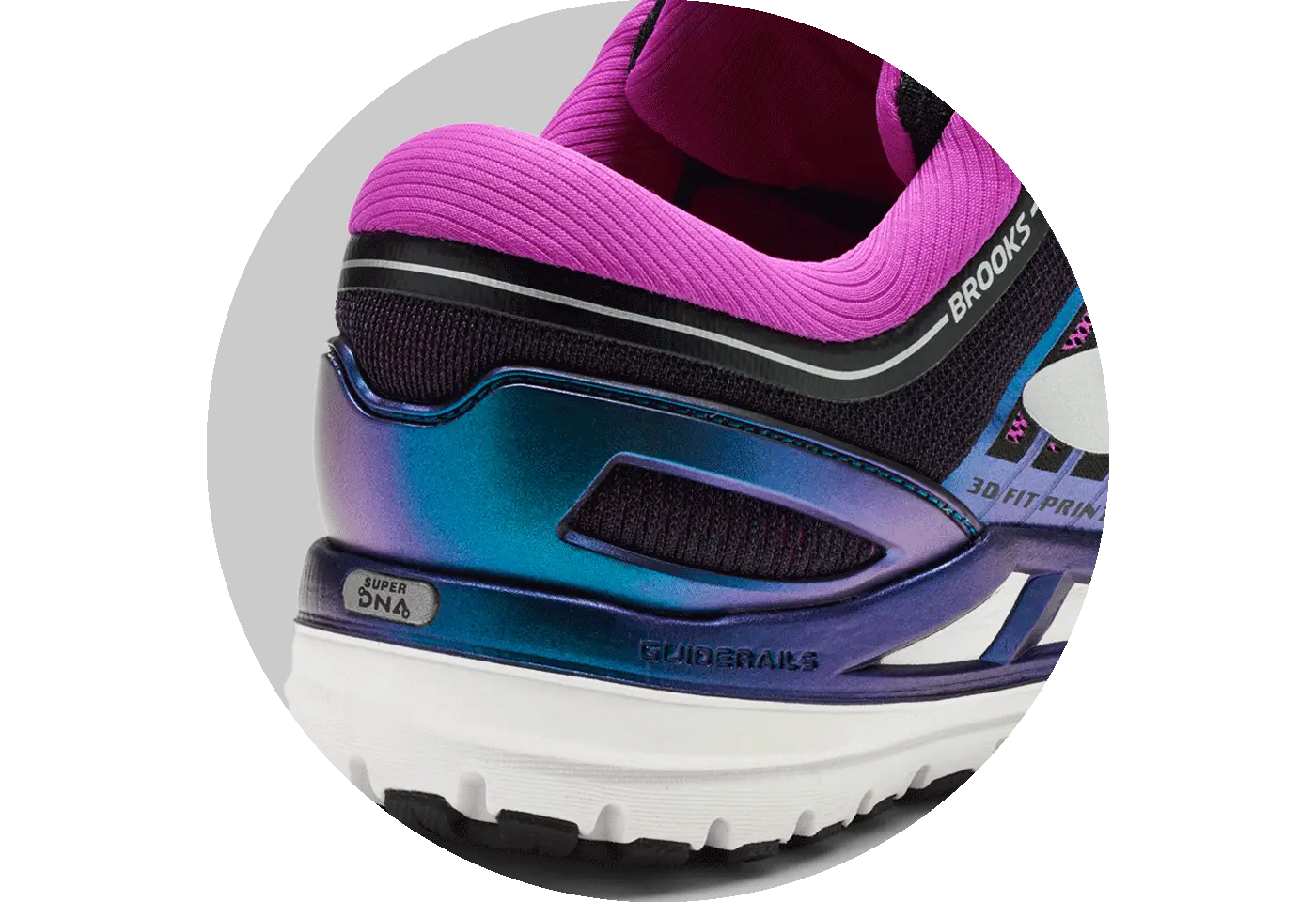 Purple Gradient Running Shoe Design