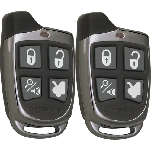 Pair of Car Remote Controls with Lock Icons