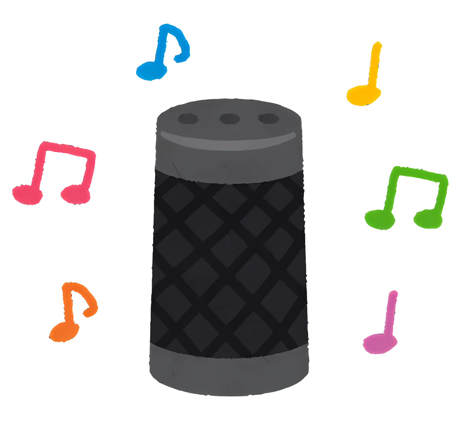 Smart Speaker Playing Music