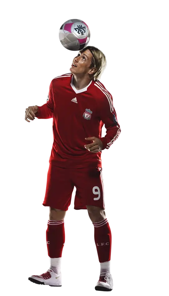 Soccer Player in Red Jersey